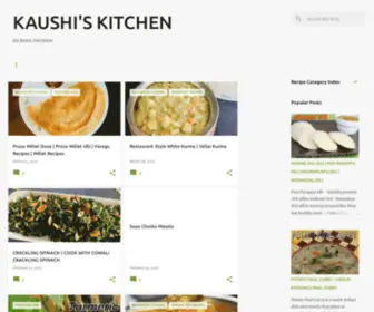 Kaushiskitchen.com(Kaushiskitchen) Screenshot