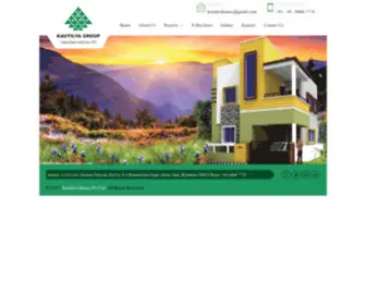 Kautilyahomes.com(Kautilya Group) Screenshot