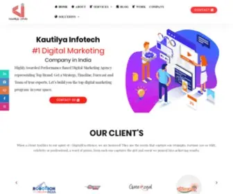 Kautilyainfotech.com(Kautilya Infotech) Screenshot