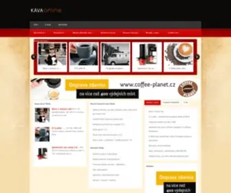 Kava-Online.cz(Káva online) Screenshot