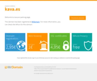 Kava.es(Registrado en DonDominio) Screenshot