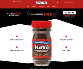 Kavacoffee.com(Kava® coffee) Screenshot