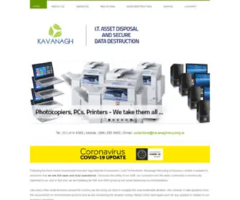 Kavanaghrecycling.ie(Kavanagh Recycling and Recovery Limited) Screenshot