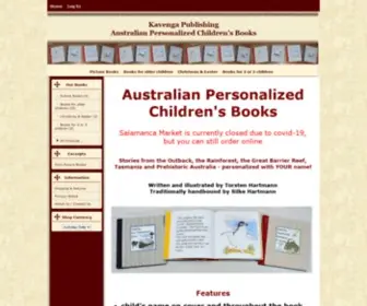 Kavenga.com(Australian personalized children's books) Screenshot