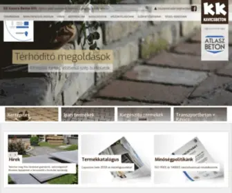 Kavicsbeton.hu(KK Kavics Beton) Screenshot