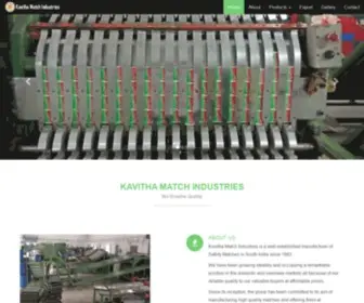 Kavithamatches.com(Kavitha Match Industries) Screenshot