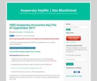 KavKisfile.com(Free Kaspersky 2013 key. Kaspersky Internet Security) Screenshot