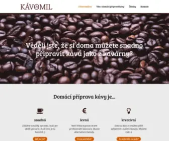 Kavomil.cz(Kávomil) Screenshot