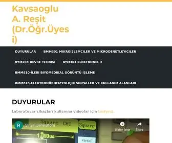 Kavsaoglu.com(Kavsaoglu A. Reşit (Dr.Öğr.Üyesi)) Screenshot