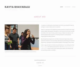 Kavya-Bhav.com(Kavya Bhavaraju) Screenshot