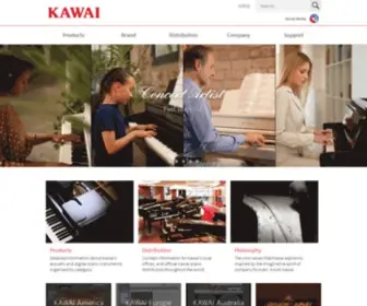 Kawai-Global.com(Kawai Musical Instruments Manufacturing Co) Screenshot