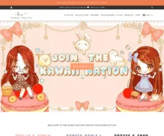 Kawaiination.com(Best Kawaii Fashion & Kawaii Clothing Shop) Screenshot