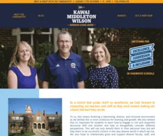 Kawaimiddletonwilson.com(Middleton & Wilson for Oakwood School Board) Screenshot