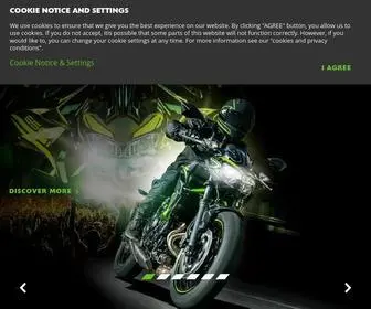 Kawasaki.eu(Motorcycle & Engine Company) Screenshot
