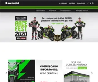 Kawasakibrasil.com.br(Kawasaki Motores do Brasil) Screenshot