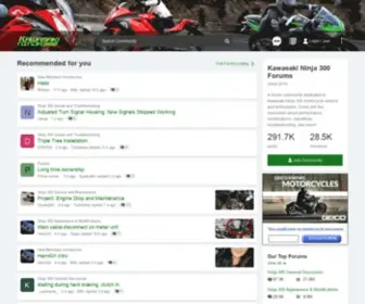 Kawasakininja300.com(Kawasaki Ninja 300 Forums) Screenshot