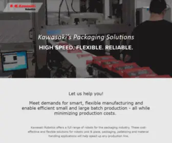 Kawasakirobotics.net(Kawasaki Robotics) Screenshot