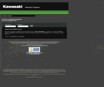 Kawasakisalesrewards.com(Kawasaki) Screenshot