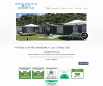 Kawhiabeachsidescape.co.nz(Nestled alongside Kawhia Harbour's waterfront you'll find accommodation to suit your needs) Screenshot