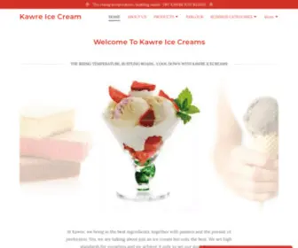 Kawreicecream.com(Kawre Icecreams) Screenshot