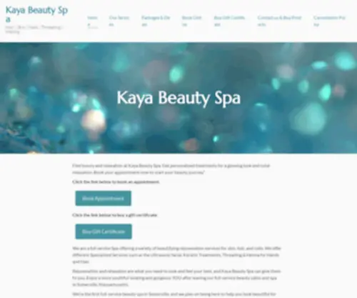 Kayabeautyspa.com(Hair) Screenshot
