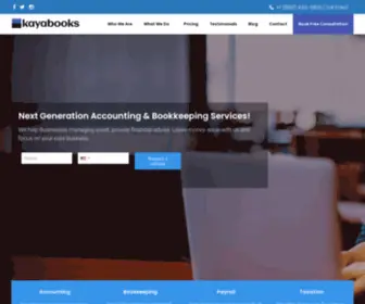 Kayabooks.com(Online Accounting & Bookkeeping Service) Screenshot
