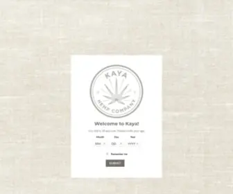 Kayahempco.com(Kaya Hemp) Screenshot