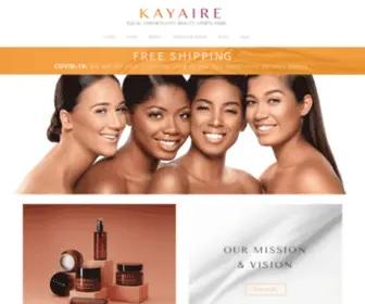 Kayaire.com(CBD skincare) Screenshot