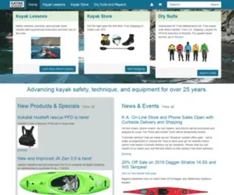 Kayakacademy.com(Kayak instruction with emphasis on safety) Screenshot