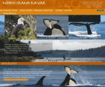 Kayakbc.ca(North Island Kayak) Screenshot