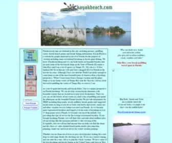 Kayakbeach.com(Florida kayak vacations) Screenshot