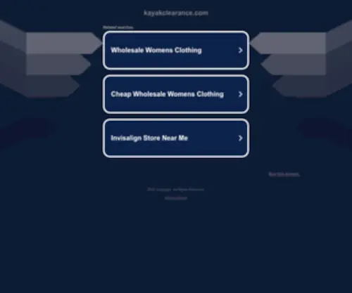 Kayakclearance.com(kayakclearance) Screenshot