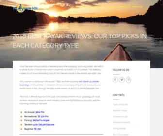 Kayakcritic.net(2018 Best Kayak Reviews) Screenshot