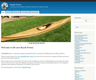 Kayakforum.com(Kayak Building Forum) Screenshot