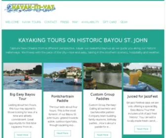 Kayakitiyat.com(Original Kayaking Tours of New Orleans) Screenshot