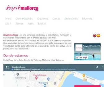 Kayakmallorca.com(Kayak mallorca) Screenshot