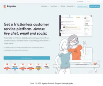 Kayako.com(A Help Desk Software Platform) Screenshot