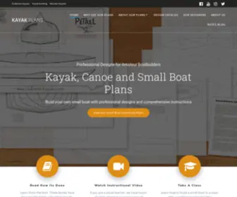 Kayakplans.com(DIY plans for kayaks) Screenshot