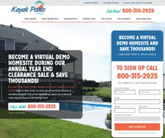 Kayakpoolsmidwest.com(Above Ground Pools) Screenshot