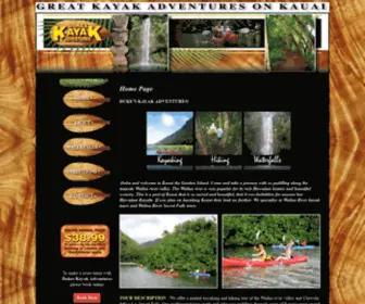 Kayaktourkauai.com(Dukes Kayak Adventures) Screenshot