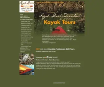 Kayaktoursflorida.com(Kayak Dave's Adventures) Screenshot