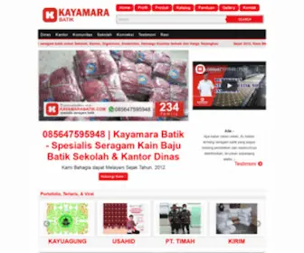 Kayamarabatik.com(Kayamara Batik) Screenshot