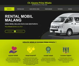 Kayanaprimawisata.com(Sewa Mobil Malang) Screenshot