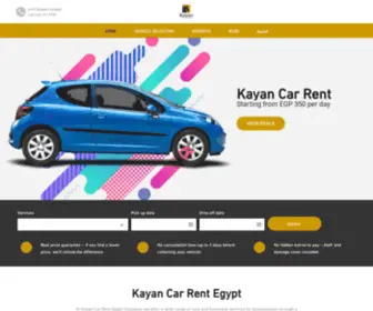 Kayancarrent.com(Kayan car rent) Screenshot