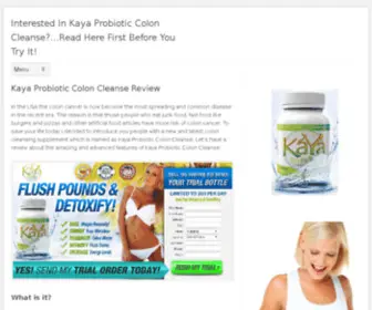 Kayaprobioticcoloncleanse.com(GET FREE TRIAL SUPPLIES LIMITED) Screenshot