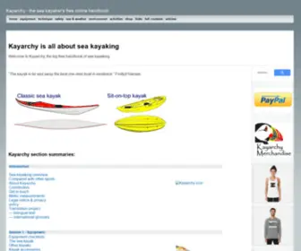 Kayarchy.co.uk(The sea kayaker's free online handbook) Screenshot