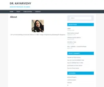 Kayarvizhy.com(Associate Professor) Screenshot