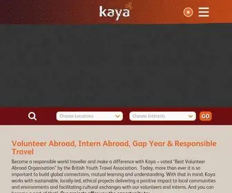 Kayavolunteer.com(Kaya Responsible Travel) Screenshot