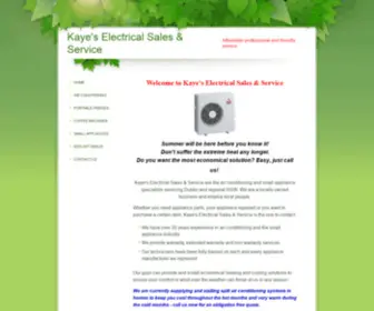 KayeselectriCDubbo.com(Kaye's Sales & Electrical Services) Screenshot