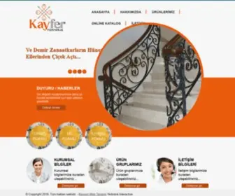 Kayfer.com.tr(Kayfer Ferforje) Screenshot